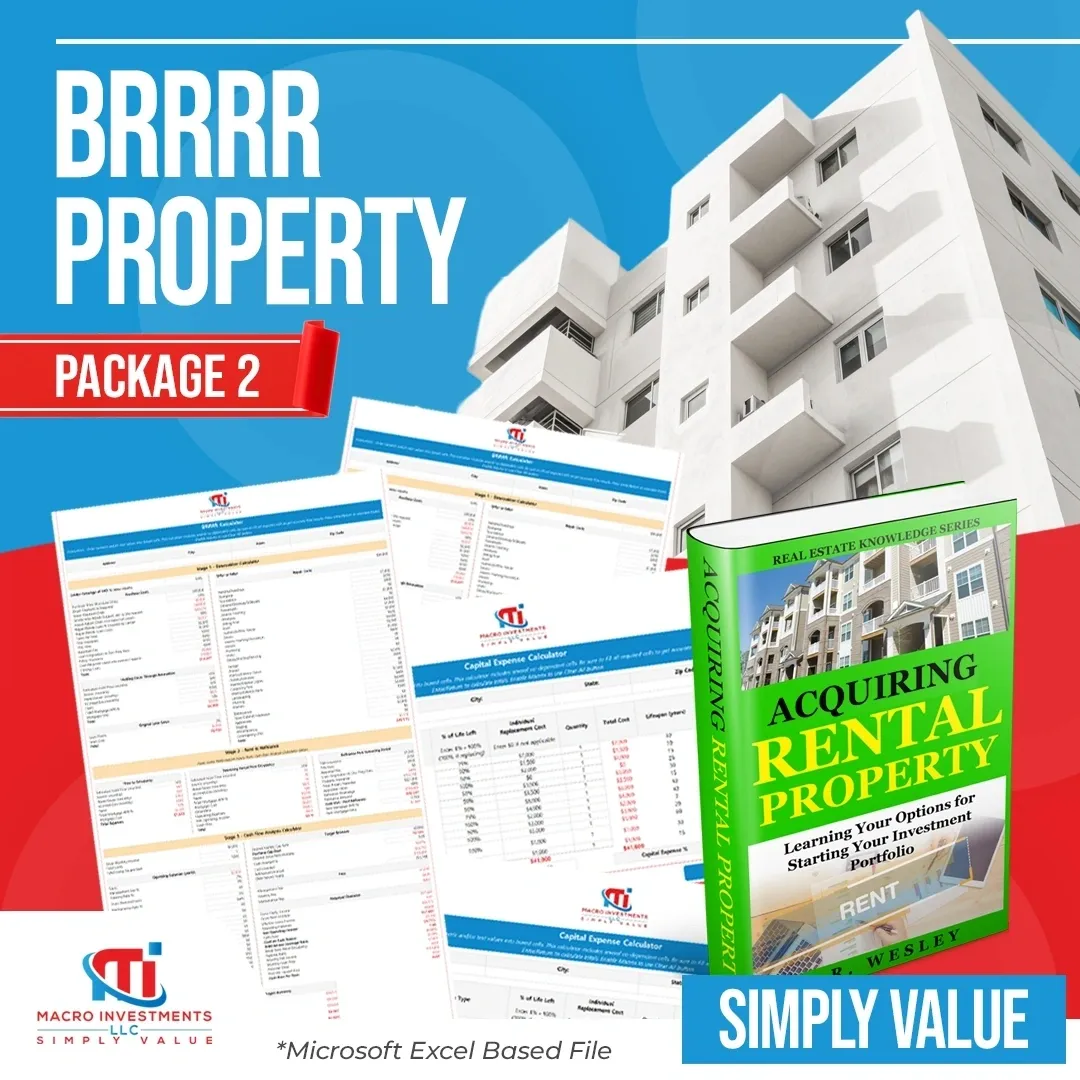 BRRRR Package 2 with BRRRR, CapEx and eBook resources