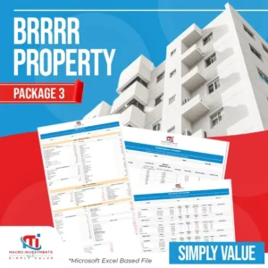 BRRRR Package 3 with BRRRR, CapEx and ARV investment tools