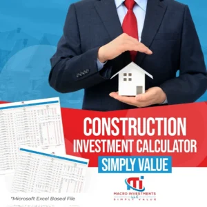 Construction investment calculator Excel spreadsheet for real estate renovation and construction projects