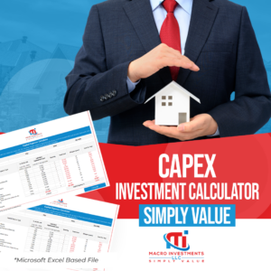 Rental property capital expense CapEx investment calculator Excel spreadsheet