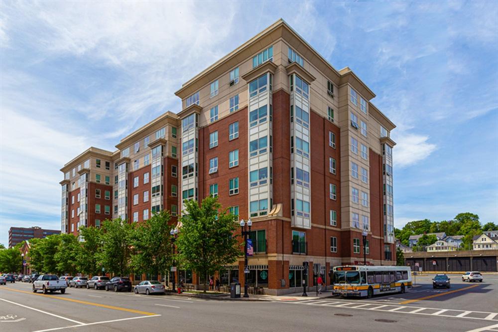Residential area near transportation routes and local amenities