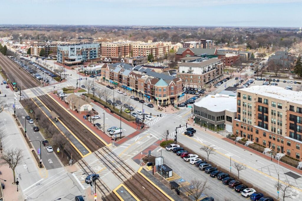 Transportation infrastructure connecting residential neighborhoods in a growing area